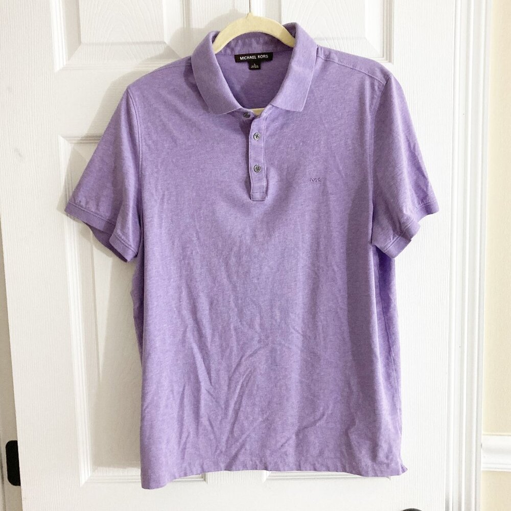 Michael Kors 100% Cotton Short Sleeve Polo Size L